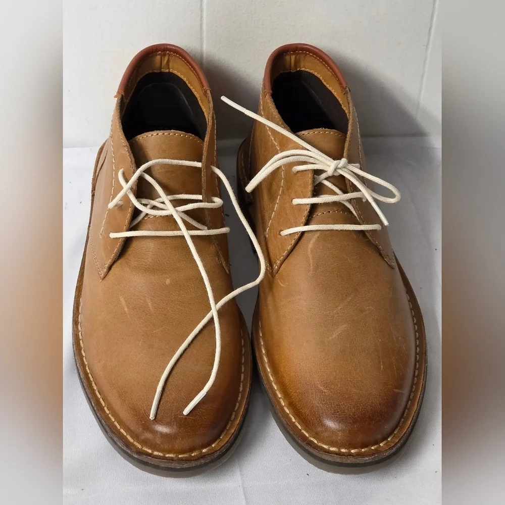 Steve Madden Heston Brown Leather Chukka Boots Mens Size 7.5 New